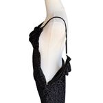 Katie May  - Don’t Rub Me Wrong Black Burnout Leopard Velvet Slip Midi Dress Sz M Photo 8