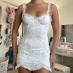 Dolls Kill Sugar Thrillz lace pointelle bustier corset dress NWT Photo 2