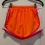 Nike Dri-Fit Women's Running Shorts Neon Orange Pink Lined Size XS 3" inseam Photo 0
