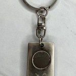 Deercreek Construction God Bless America Metal Keychain Keyring Silver Photo 2