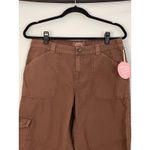 Life is Good  Womens Brown Cargo Cropped Pants Size 6 Photo 1