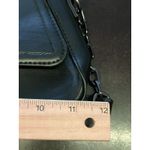 Forever 21  Shoulder Bag Womens Small Black Faux Leather Chain Strap Purse Photo 9