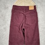Levi's Levi’s Women’s Ribcage Straight Ankle Corduroy Pants High Rise Retro in Red 25 Photo 7
