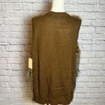 love on a hanger  Women's XL Brown Faux Fur Vest Open Front bohocore chiccore Photo 3