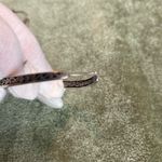 Coldwater Creek #400  Pewter Carved Hoops Photo 7