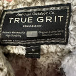 True Grit  Gray Sherpa vest size Medium dual zipper pockets fall winter warm Photo 2