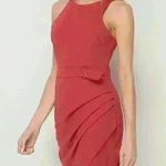 Teeze Me NWT Sleeveless Modest Asymmetrical Drape Skirt Career  dress Photo 4