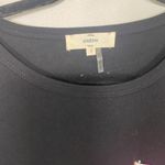 Entro NWOT  Black Tee with Embellished Pocket Photo 1