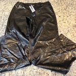Noisy May  Vinyl Shiny Black Straight Leg Pants Photo 0
