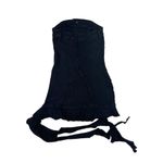 EGO  - Frill Side Bandeau Denim Mini Dress in Black Photo 3