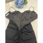 THATS SO FETCH Ruched Bodycon Dress Sleeveless Mini Party Black Size 8 Photo 4
