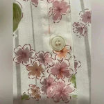 Alfred Dunner Floral Striped 3/4 Sleeve Collared Button Down Semi Sheer Size 14 Photo 8