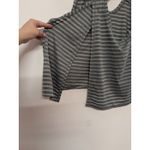 Zyia  Active Gray Nimbus Split Back Tank Top Size Medium Mesh Stripes EUC Photo 6