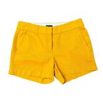J. Crew Sz 00 Shorts 3.5" Classic Chino Golden Hickory Low Rise Flat Front H5616 Yellow Photo 1