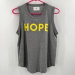 Sol Angeles Hope Tank Top Size Small Gray Yellow Cotton Blend Casual Sleeveless Photo 10