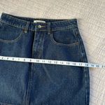 Wild Honey  denim western jean mini high rise skirt star pocket med Jrs Photo 8