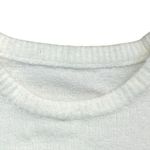 Cider Fuzzy White Sweater NWT Crew Neck Long Sleeve Large Photo 3