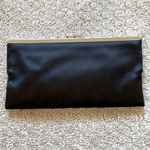 BCBG Maxazria Black Satin Clutch Photo 1