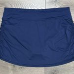 Land’s End Adjustable Side Tie Lined Swim Skirt Navy Blue Size 18W‎ Photo 0