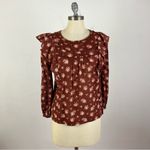Madewell  Ladder-Trim Ruffle Top in Homestead Bouquet Photo 1