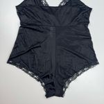 Vintage 90’s JCPenney USA Made Black Satin Lace Teddy Lingerie Romper Size XL Photo 11