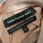 Something Navy  Easy Tie Neck Top Pink Size‎ XS Photo 6