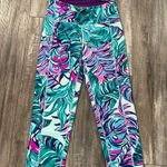 Lilly Pulitzer  Luxletic 21" Weekender High Rise Crop Leggings Don't Wanna Leaf S Photo 1
