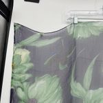 Unbranded Sheer Floral Lightweight Viscose Square Scarf India Blue Photo 1