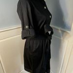 Elizabeth McKay Grace Polished Cotton Shirtdress Black 6 Photo 3