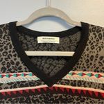 Anthropologie  Aldomartins Dress Viviana Animal Print Striped Sweater Dress M EUC Photo 5