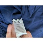 Hill House Navy Jeweled Jammie Bottoms Pants rhinestone buttons drawstring Sz S Photo 5