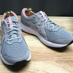 ASICS  Gel-Contend 8 Women 11 Gray Pink Lace-Up Low Top Athletic Running Sneakers Photo 0