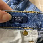 Gap Womens Regular Medium Wash Ripped Skinny Jeans Stretch Denim Casual Size 29 Photo 4