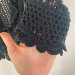 Say What? Y2K Open Knit Cardigan Womens Sz Small Dark Coquette Fairy Grunge Whismigoth Photo 3