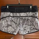 Lululemon , black and white patterned speed shorts size 8 Photo 2
