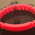 Marc by Marc Jacobs  Neon Pink Braided Bracelet Photo 0