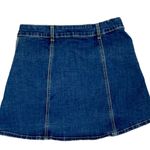 Altar'd State Altar’d State Women's A-line Snap Front Denim Jean Mini Skirt Size Small Photo 2