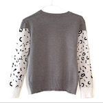 None Cheetah Women’s Cotton Crewneck Sweater Photo 1