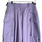 Rokh Purple Utility Cargo Wide Leg High Rise Trouser Pants Size 4 Photo 5