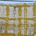 Talbots Womens Tweed Pencil Skirt Yellow White Knee Length Business Casual Sz 10 Photo 2