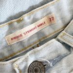 Levi's Levi’s Premium Ribcage Straight Ankle Light Wash High Rise Distressed Jeans Photo 9