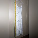 Giani Bernini  Elegant White and Gray Maxi Dress Photo 6