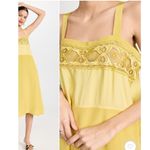 MAISON MARGIELA Yellow Lace Eyelet Trim Open Waist Oversized Dress size 10 Photo 8