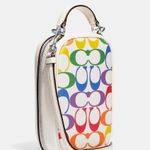 Coach Rainbow Signature Canvas Eva Phone Crossbody Photo 1
