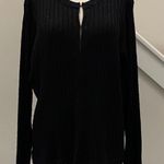 Charter Club black sparkle sweater cardigan. Photo 1