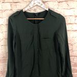 Madewell  Long Sleeve Green Tunic Dress Photo 3
