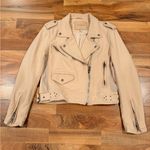 BLANK NYC  Women's Cream Leather Jacket Photo 2