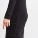 Anthropologie Saturday Sunday Cowl Neck Ribbed Ruched Side tie Dress Large Photo 0