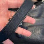 Aurielle Womens Leather Double Top Zippered Compartment‎ Shoulder Handbag Black Photo 11