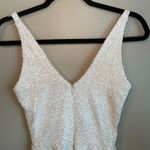 Dress the Population  Sequin Dress White Gown Small Retail $328 Prom Dance Formal Photo 10